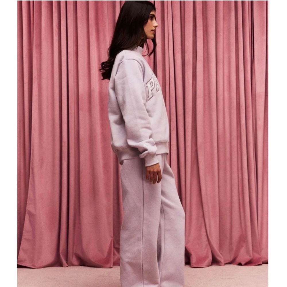 PARKE Valentines Varsity Mockneck- Lavender + White XXL New in Bag Heart Limited - Picture 16 of 16